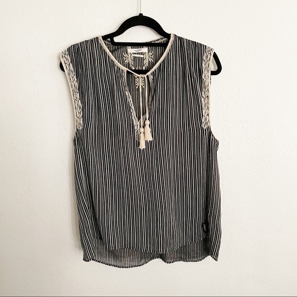 Isabel Marant Embroidered Judith top tunic peasant tassel size 38 - Picture 1 of 8